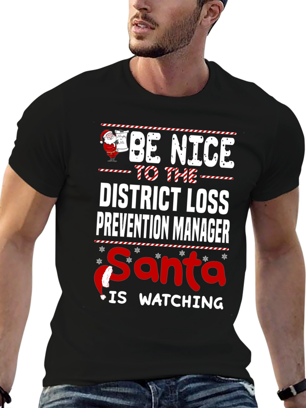 Funny Christmas District Loss Prevention Manager T-Shirt