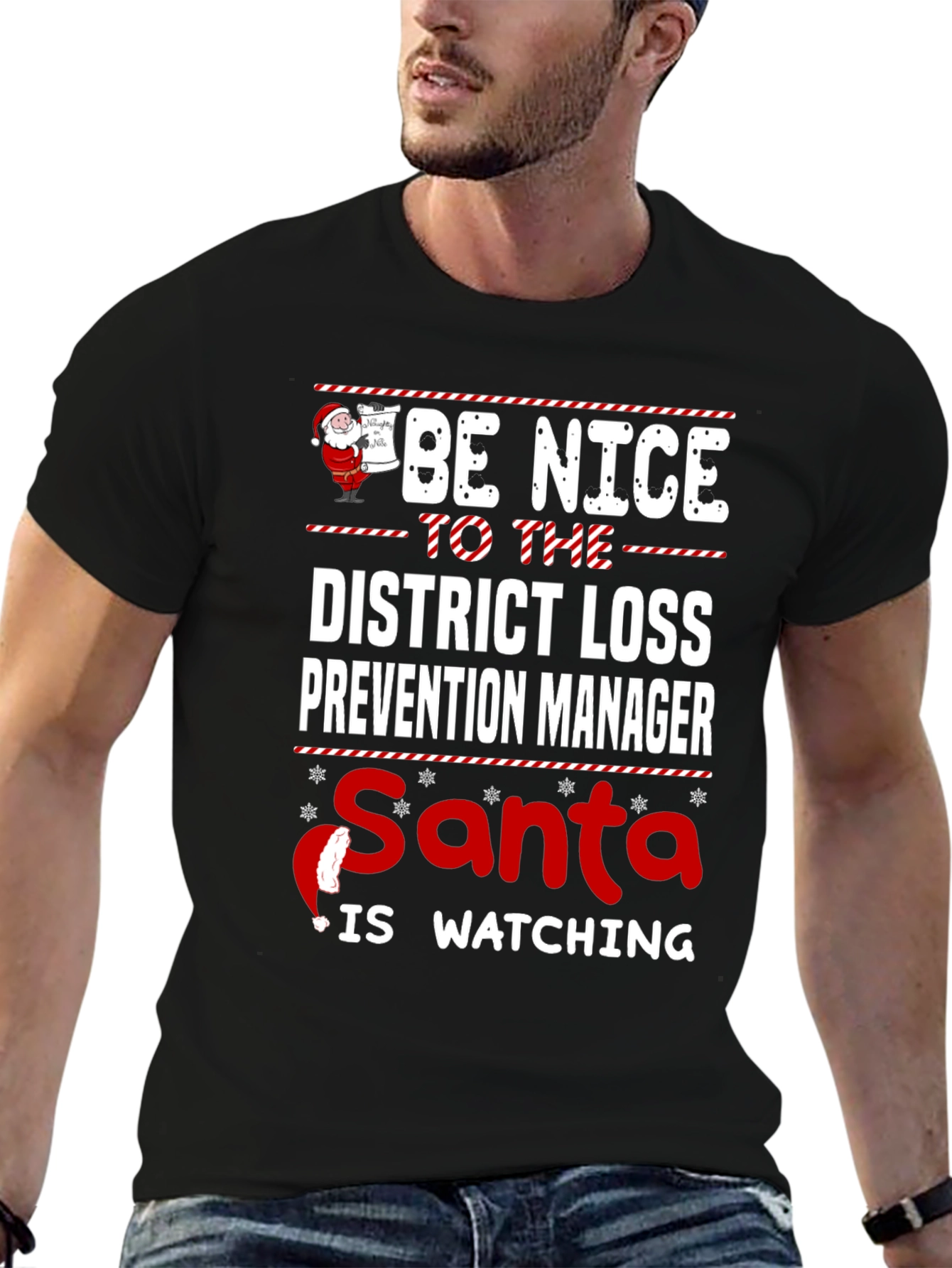 Funny Christmas District Loss Prevention Manager T-Shirt