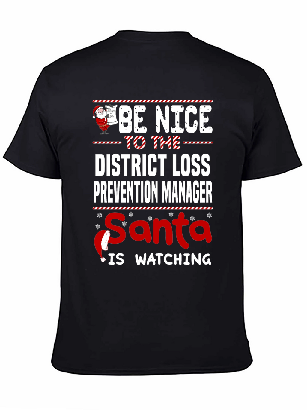 Funny Christmas District Loss Prevention Manager T-Shirt