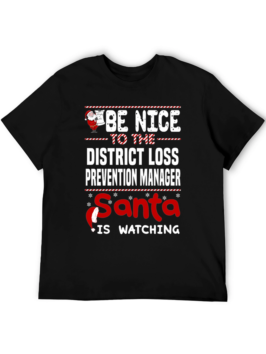Funny Christmas District Loss Prevention Manager T-Shirt