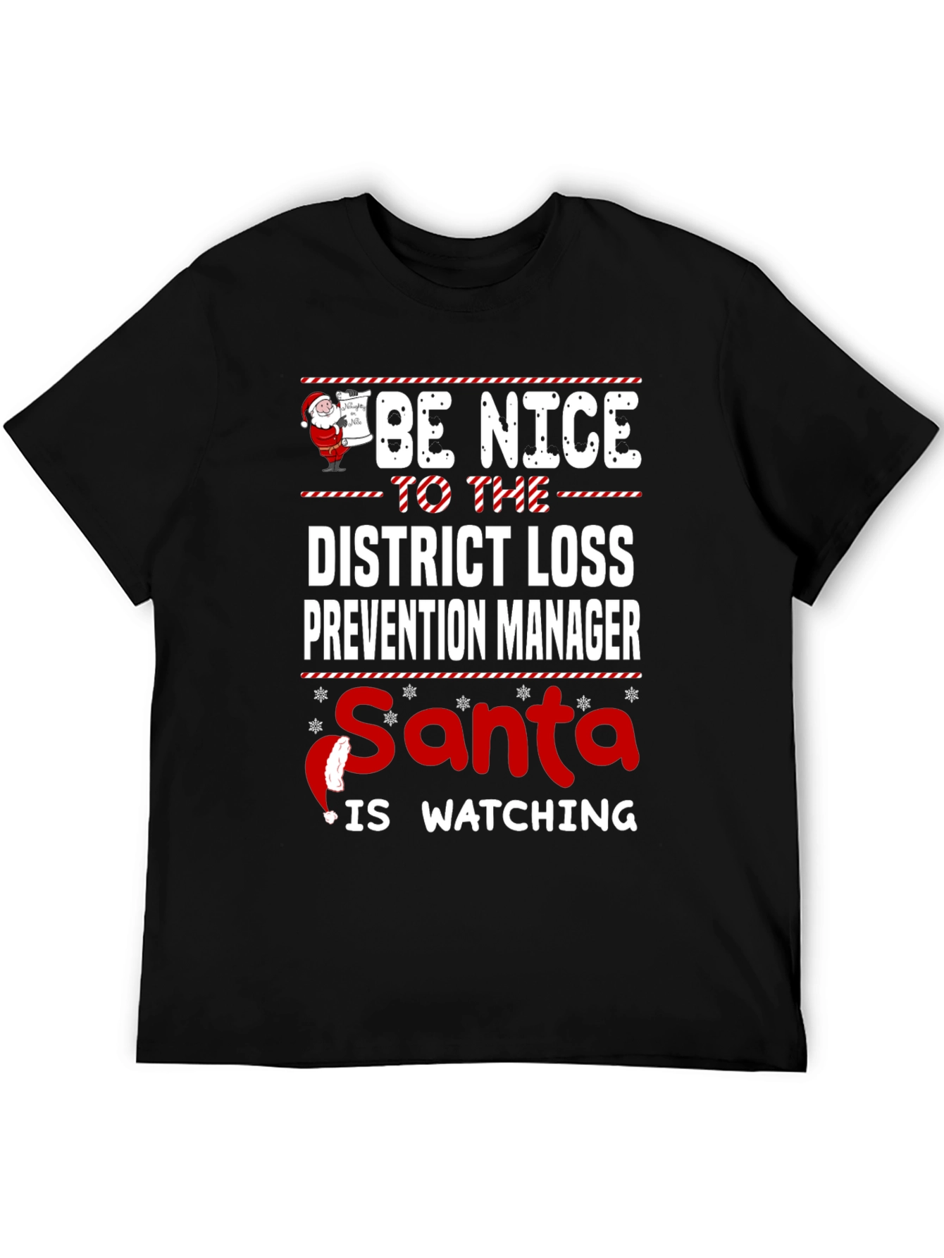 Funny Christmas District Loss Prevention Manager T-Shirt