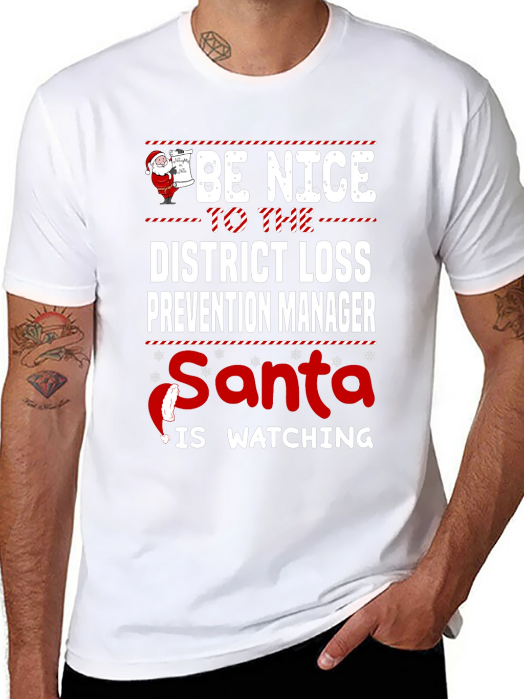 Funny Christmas District Loss Prevention Manager T-Shirt