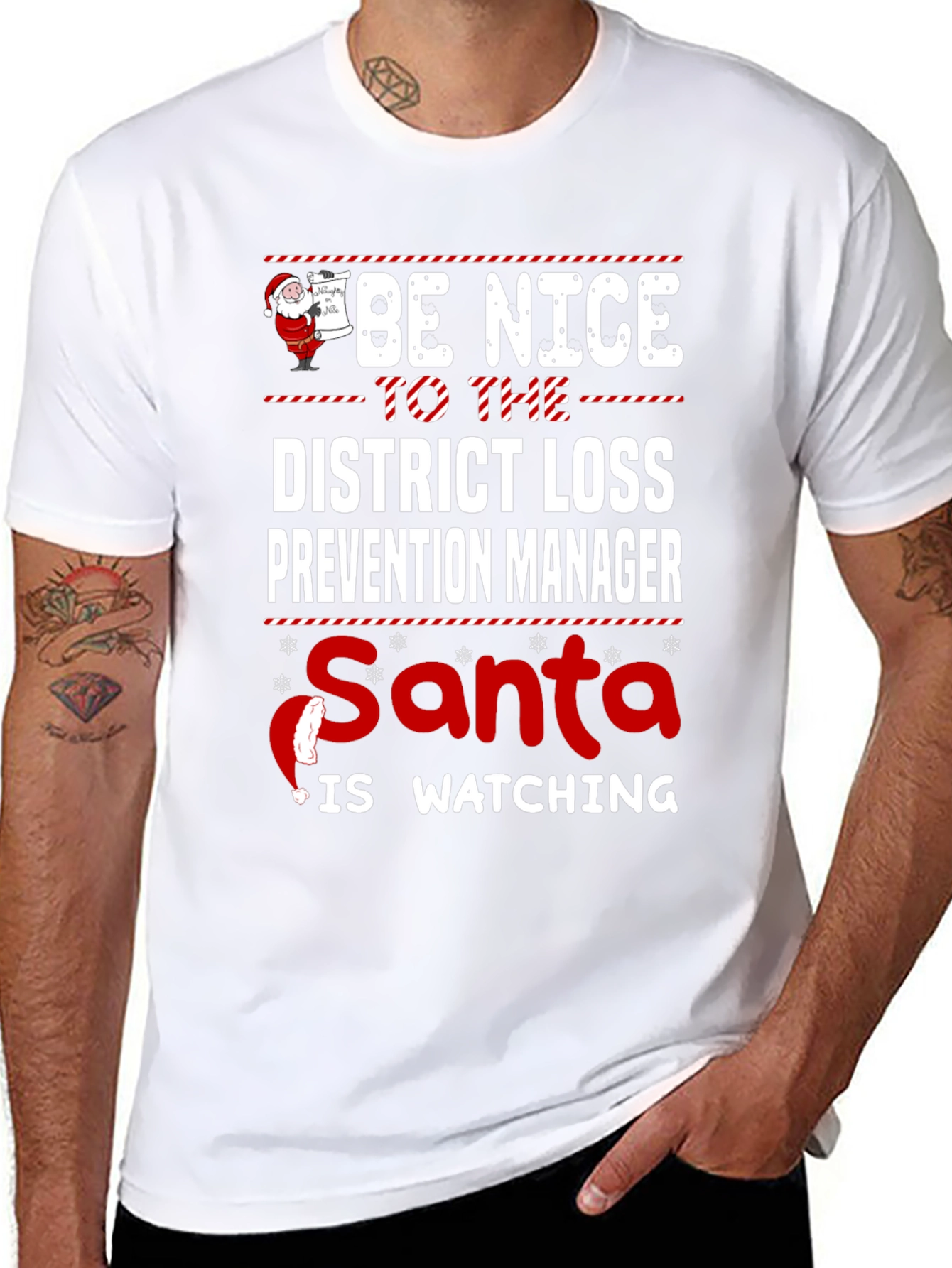 Funny Christmas District Loss Prevention Manager T-Shirt