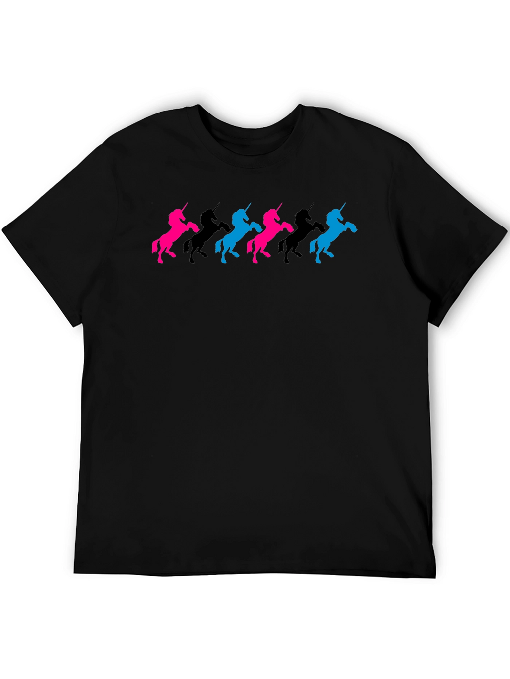 Unicorn Silhouette T-Shirt - Black