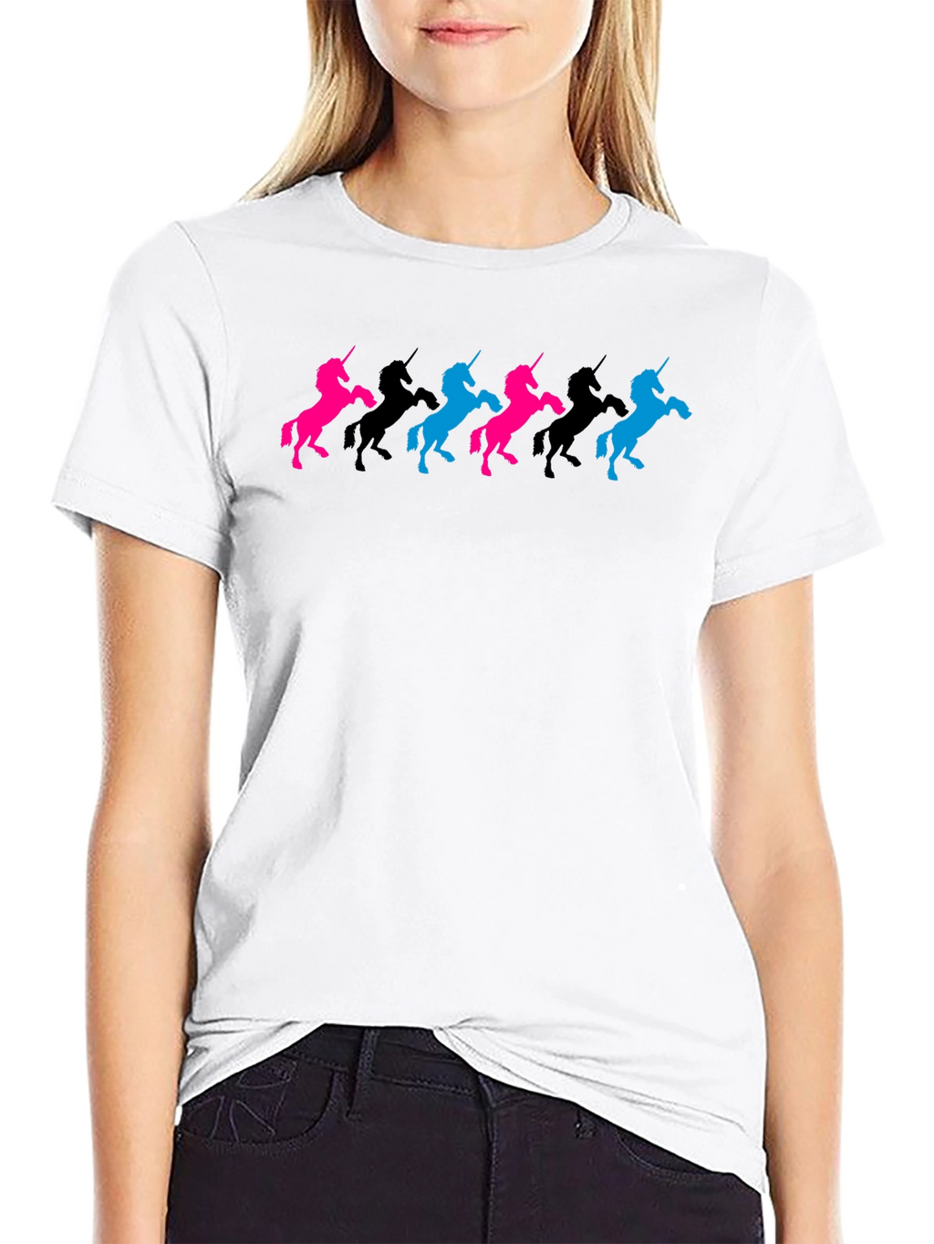 Unicorn Silhouette T-Shirt - Black