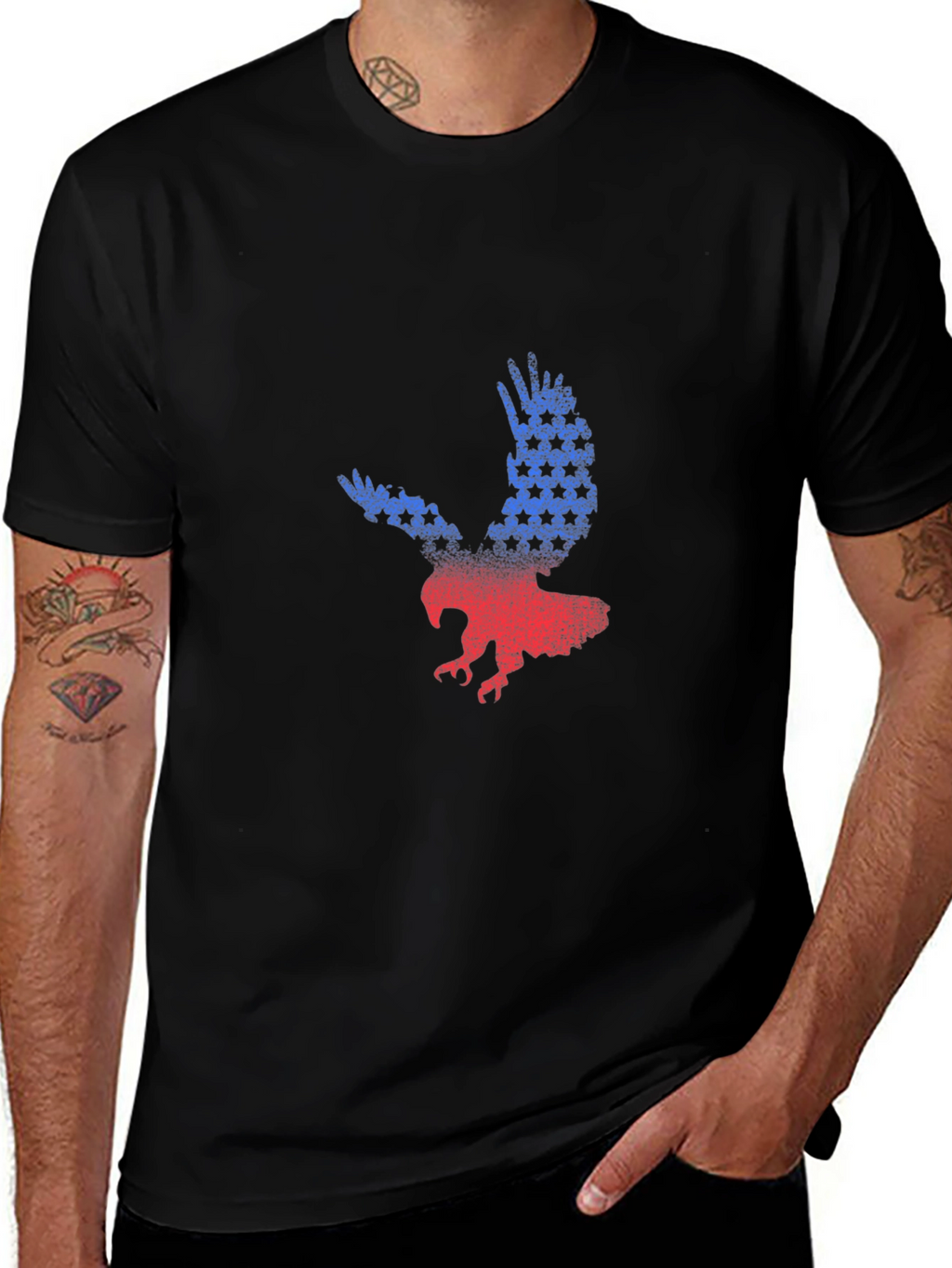 American Eagle Patriotic Graphic T-Shirt