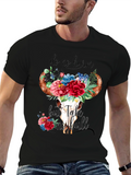 Do No Harm Bull Skull Graphic Tee