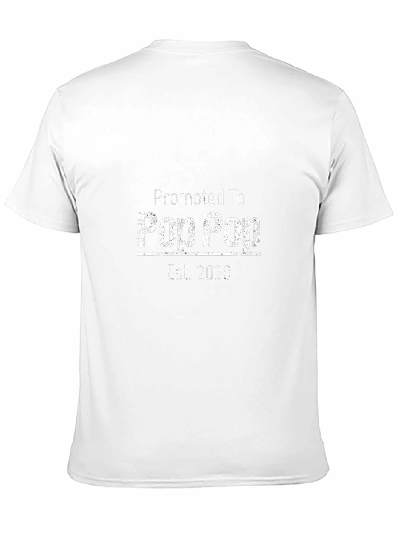 Promoted To Pop Pop Est. 2020 Black T-Shirt