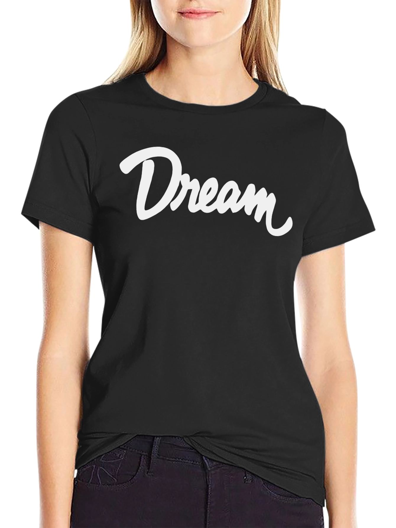 Dream Graphic Tee - Stylish Black T-Shirt
