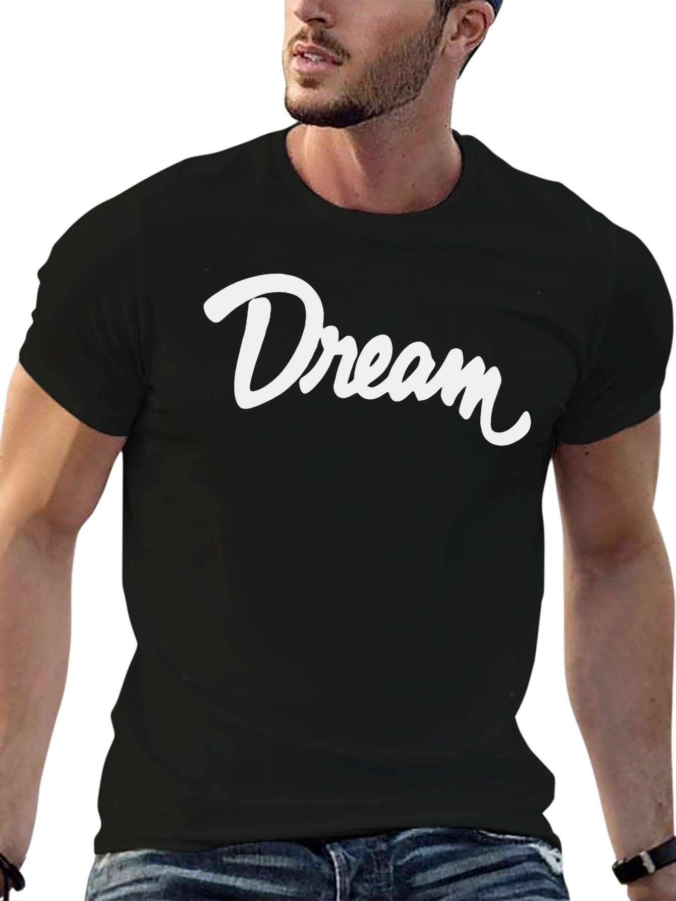 Dream Graphic Tee - Stylish Black T-Shirt