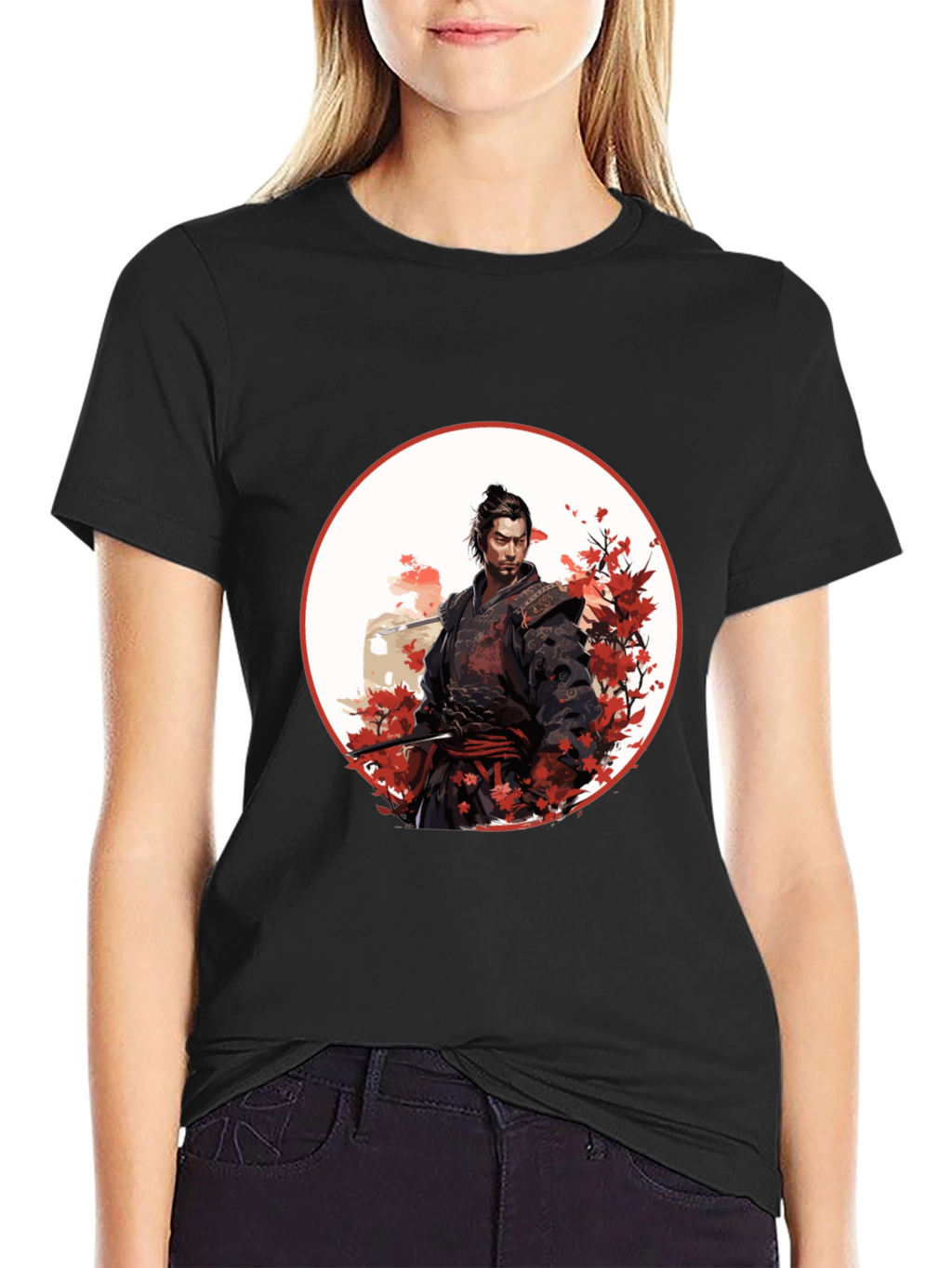 Samurai Graphic Tee - Bold Japanese Design