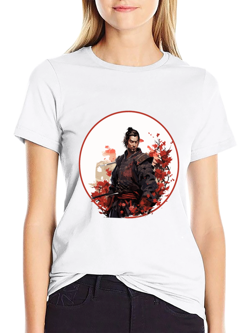 Samurai Graphic Tee - Bold Japanese Design