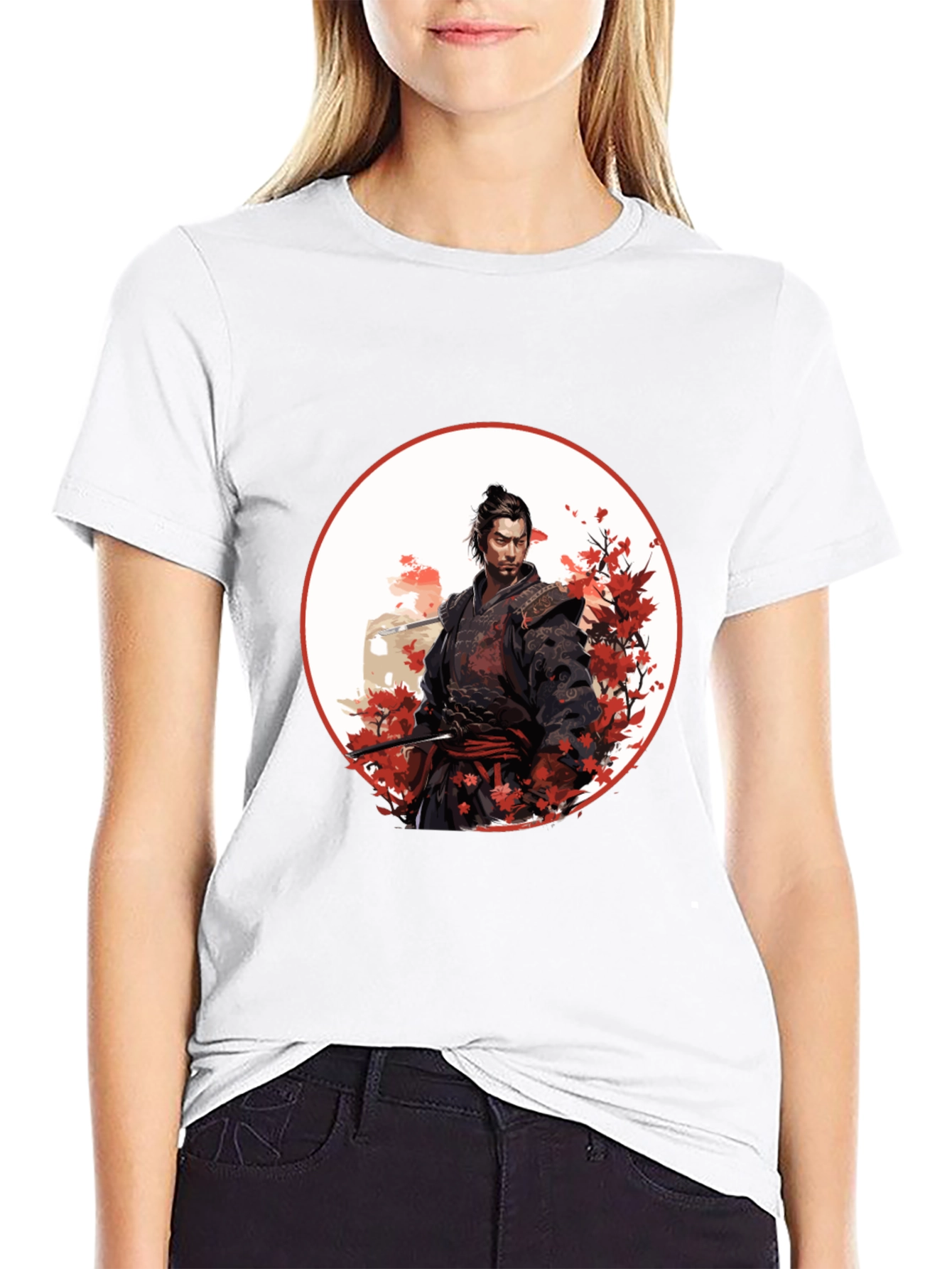 Samurai Graphic Tee - Bold Japanese Design