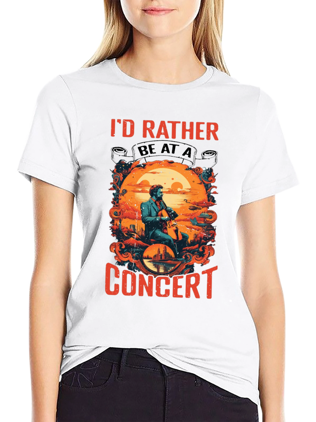 Concert T-Shirt: Id Rather Be At A Concert!