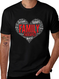 Family Therapist Word Art Heart T-Shirt