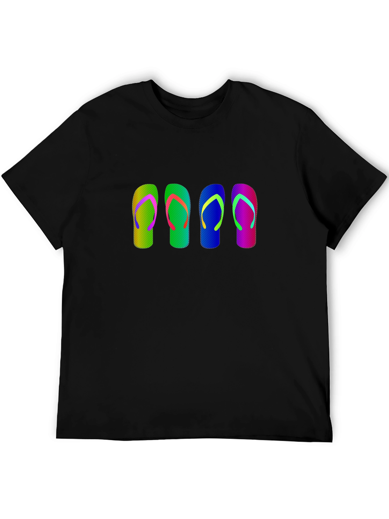 Colorful Flip Flop Graphic T-Shirt
