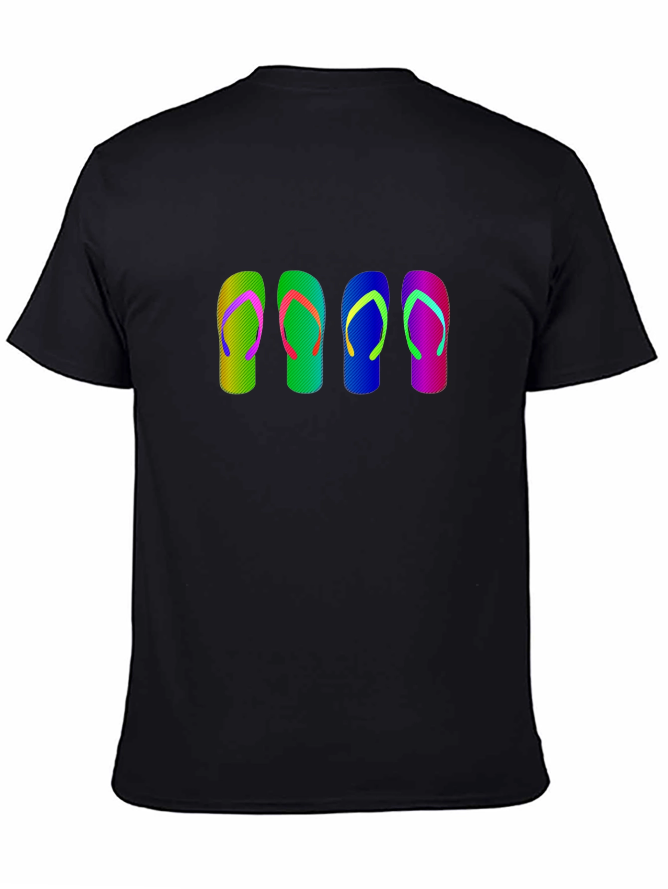 Colorful Flip Flop Graphic T-Shirt