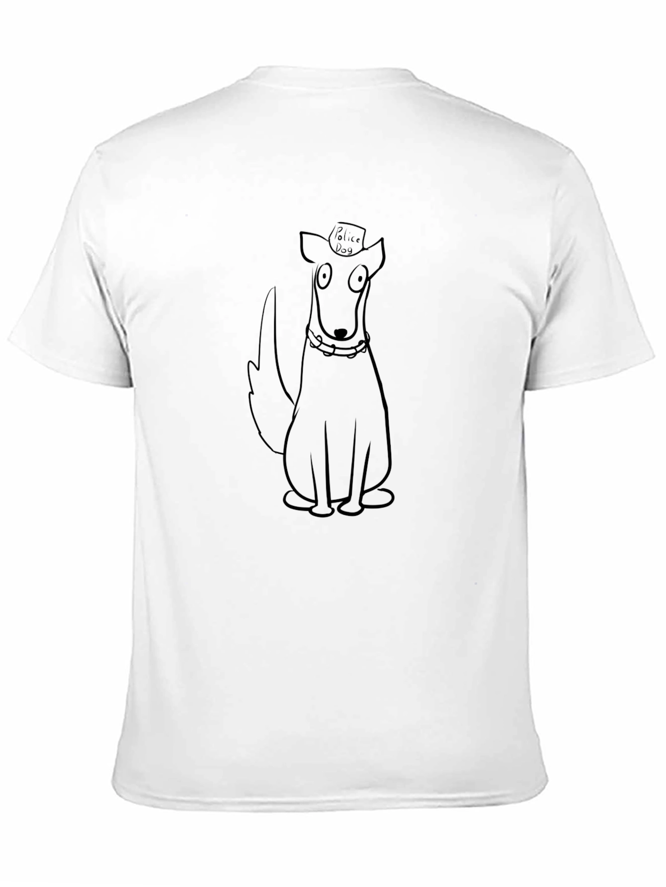 Cartoon Dog T-Shirt - Police Dog Design