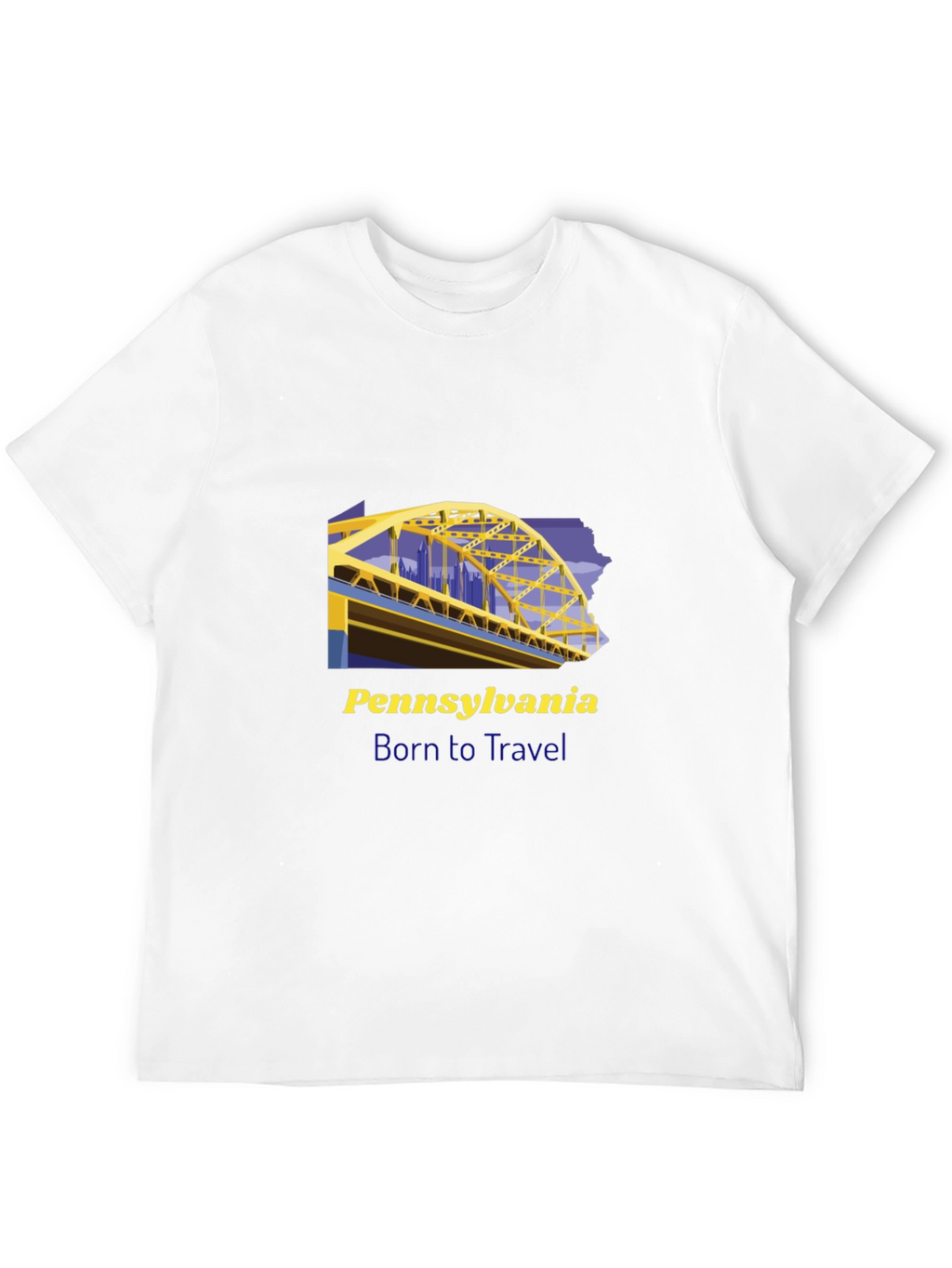 Pennsylvania Born to Travel Graphic Tee