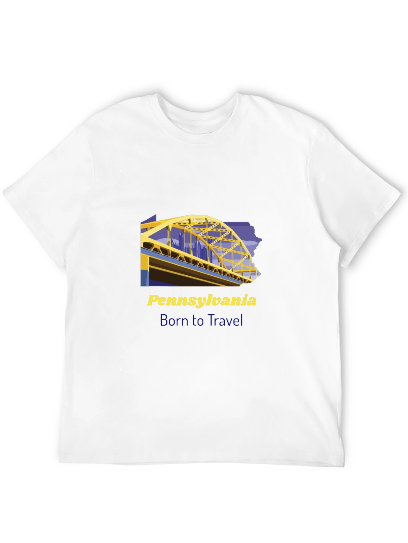 Pennsylvania Born to Travel Graphic Tee
