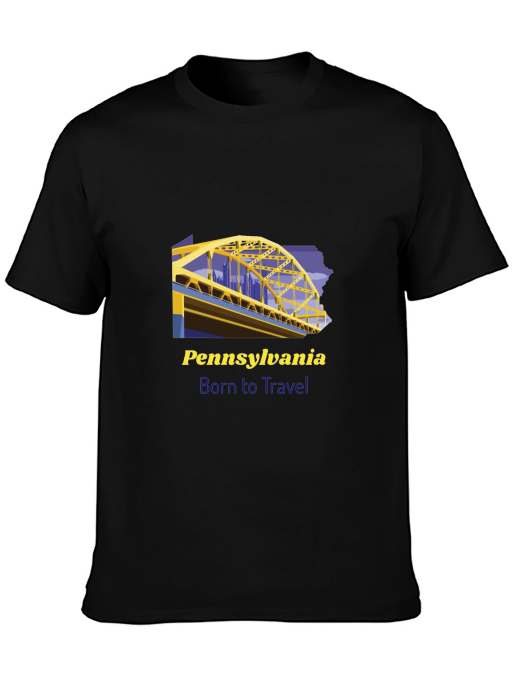 Pennsylvania Born to Travel Graphic Tee