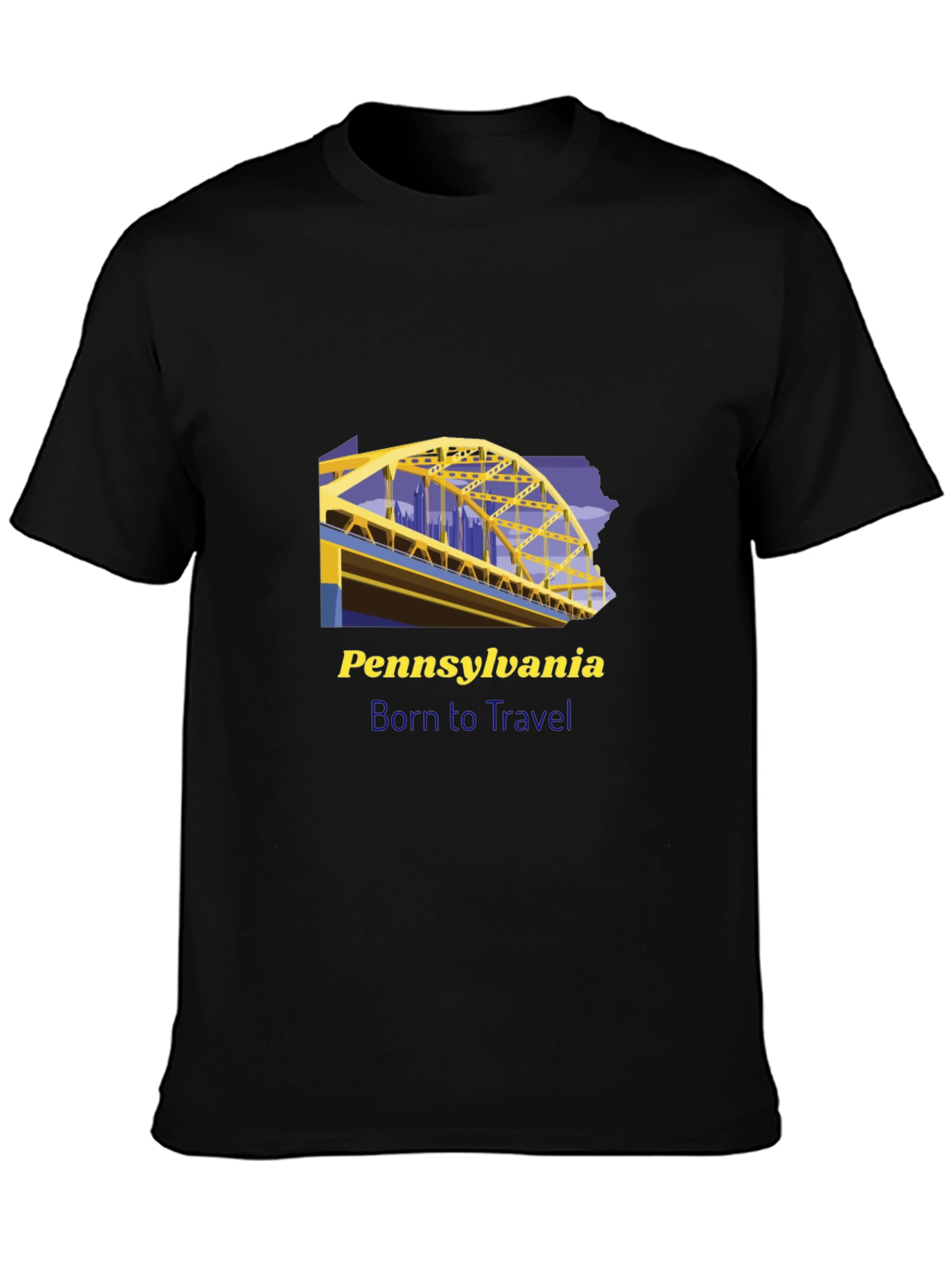 Pennsylvania Born to Travel Graphic Tee