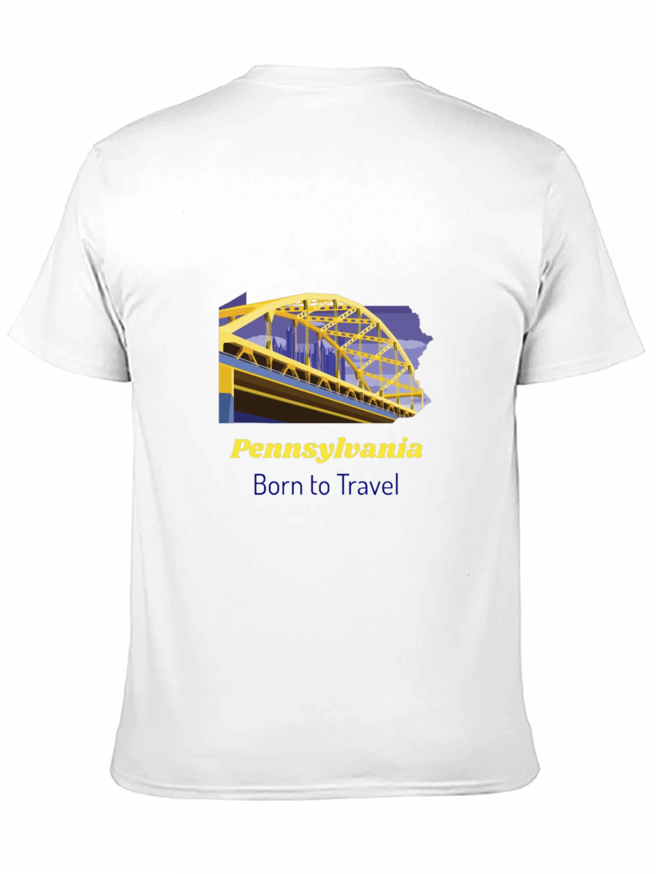 Pennsylvania Born to Travel Graphic Tee