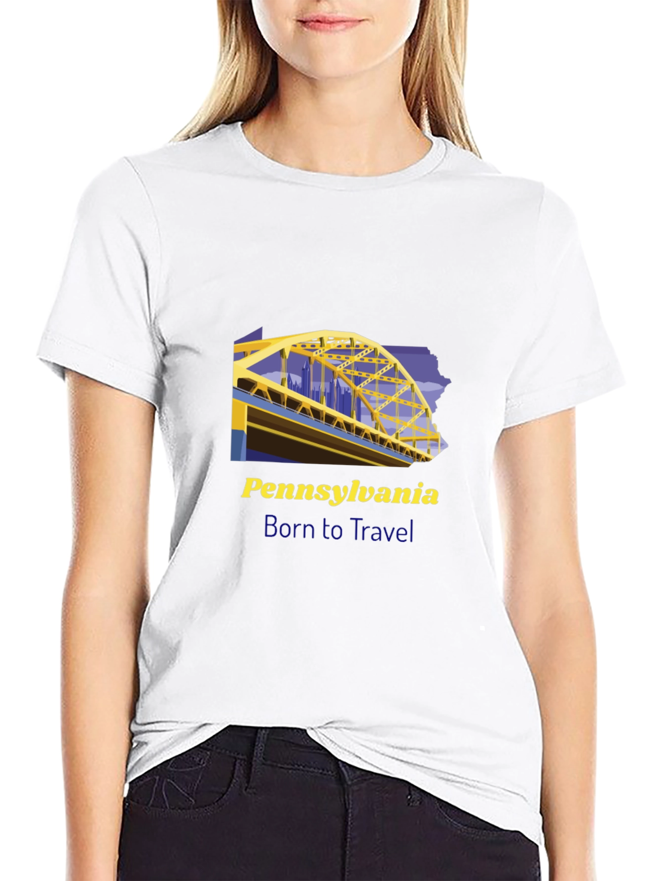 Pennsylvania Born to Travel Graphic Tee