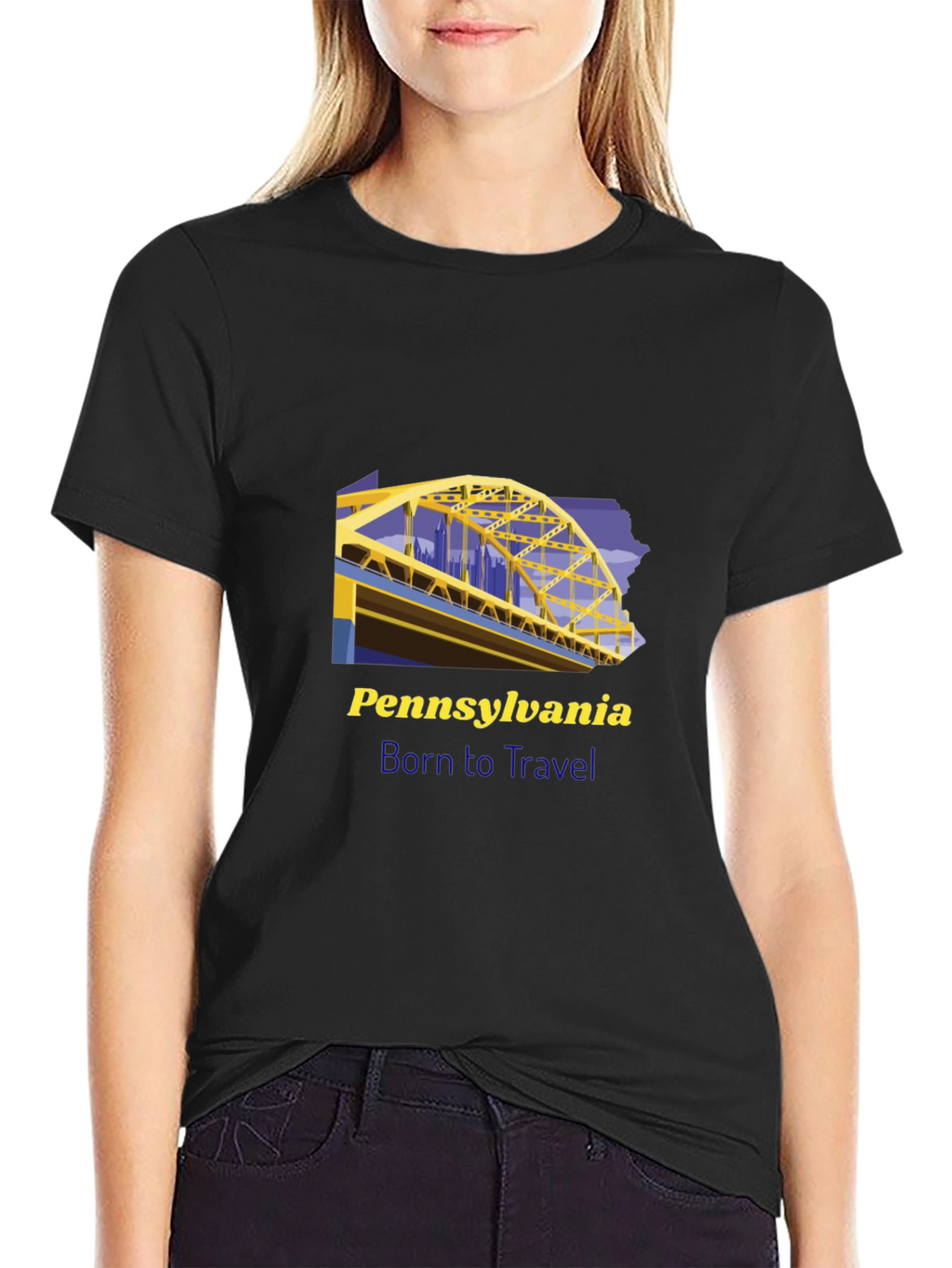 Pennsylvania Born to Travel Graphic Tee