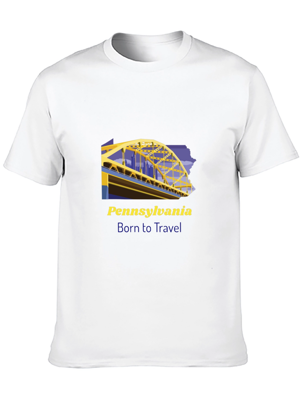 Pennsylvania Born to Travel Graphic Tee