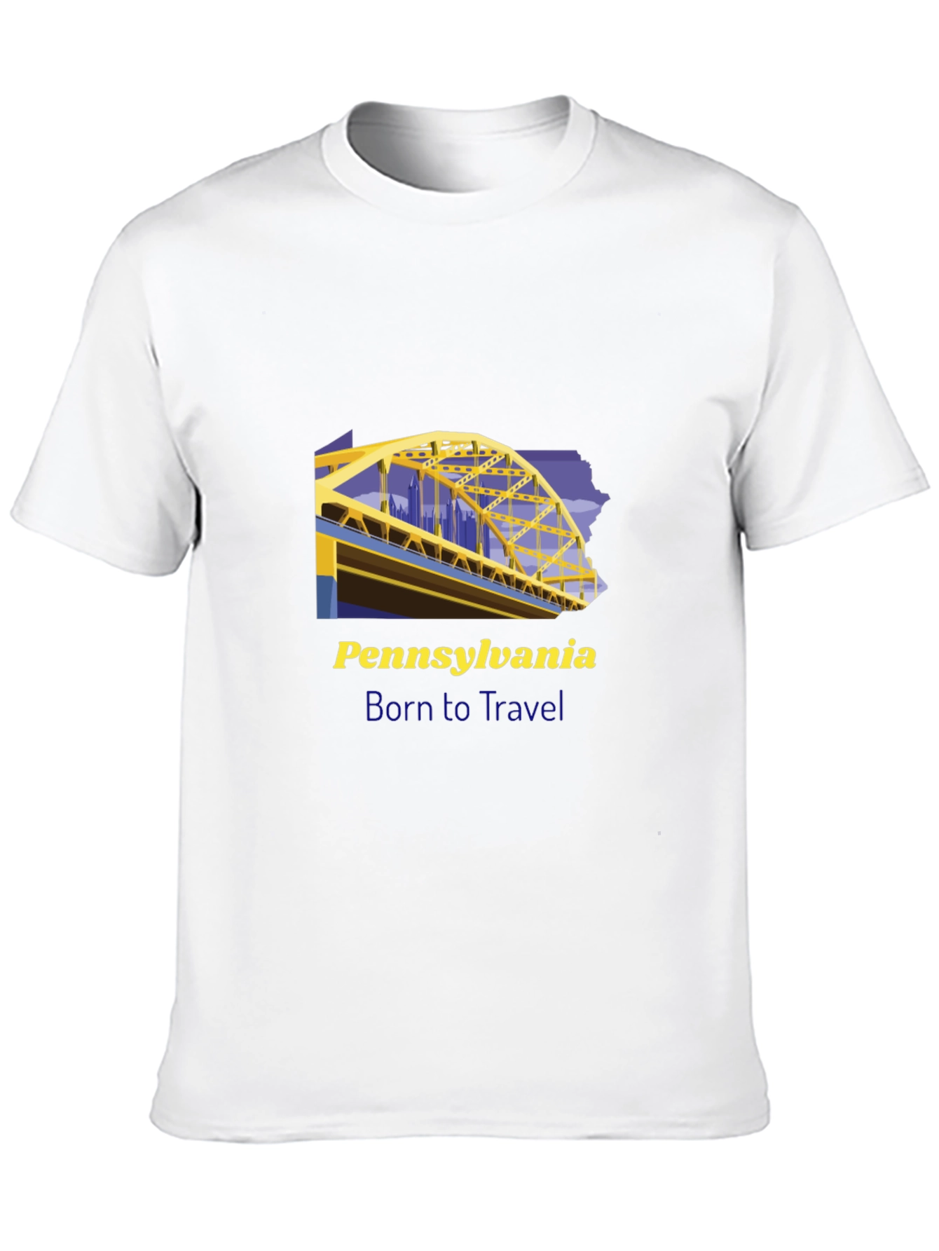 Pennsylvania Born to Travel Graphic Tee