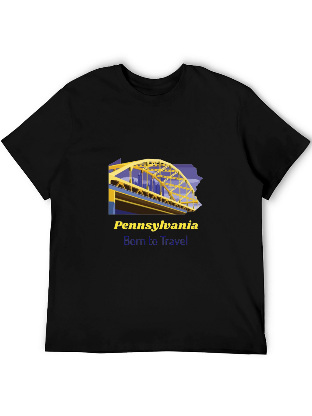 Pennsylvania Born to Travel Graphic Tee