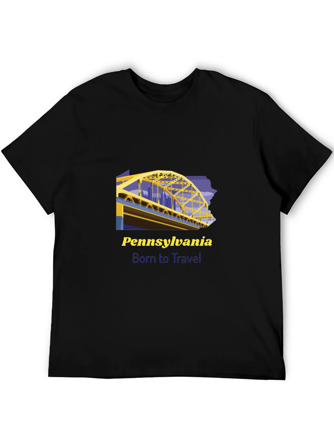 Pennsylvania Born to Travel Graphic Tee