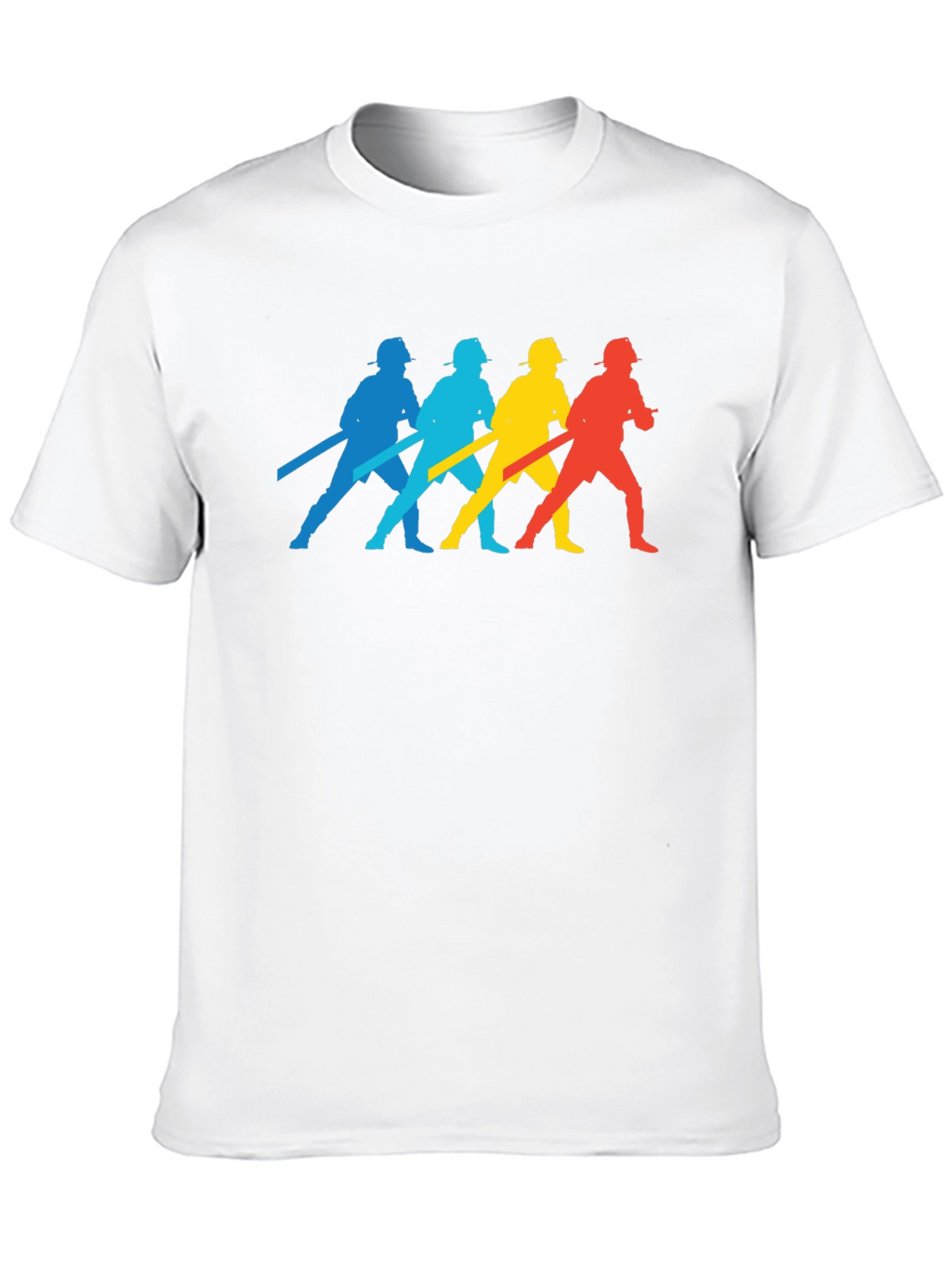 Firefighter Silhouette T-Shirt - Black