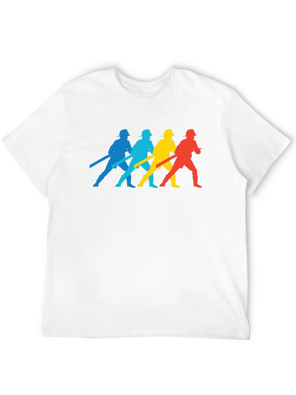 Firefighter Silhouette T-Shirt - Black