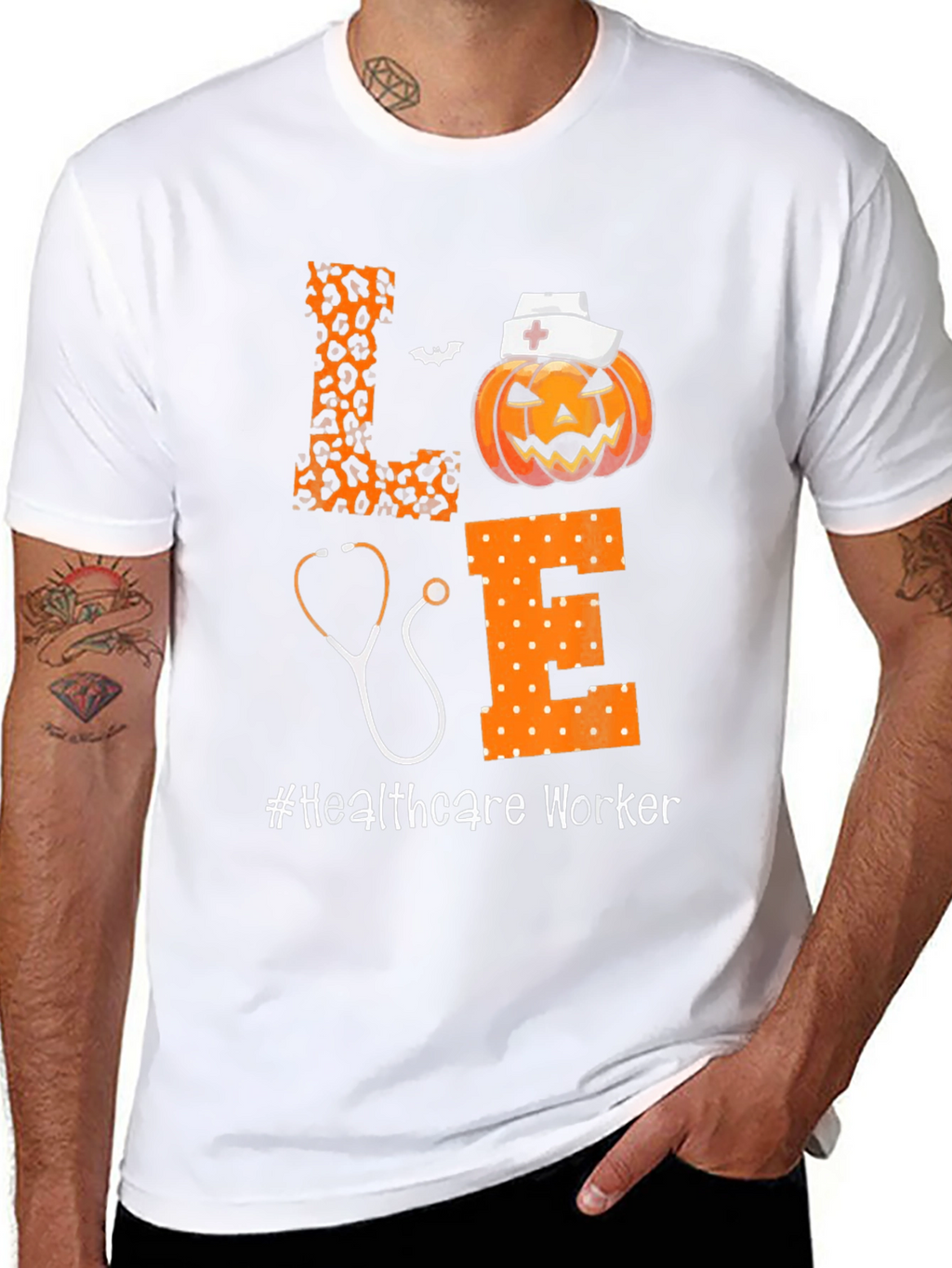Healthcare Worker Halloween T-Shirt - Love Design