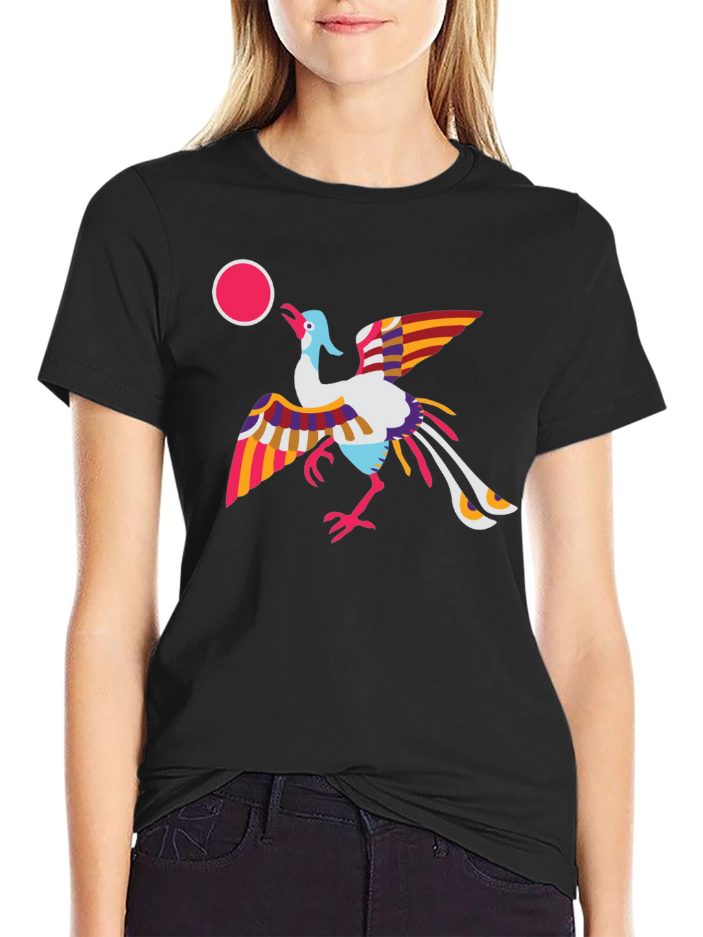 Vibrant Bird Graphic Tee - Stylish & Unique