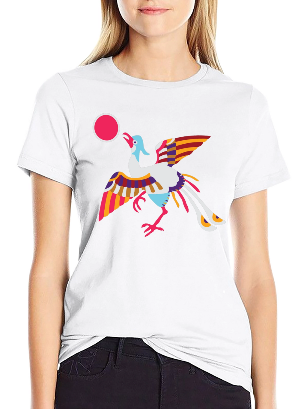 Vibrant Bird Graphic Tee - Stylish & Unique