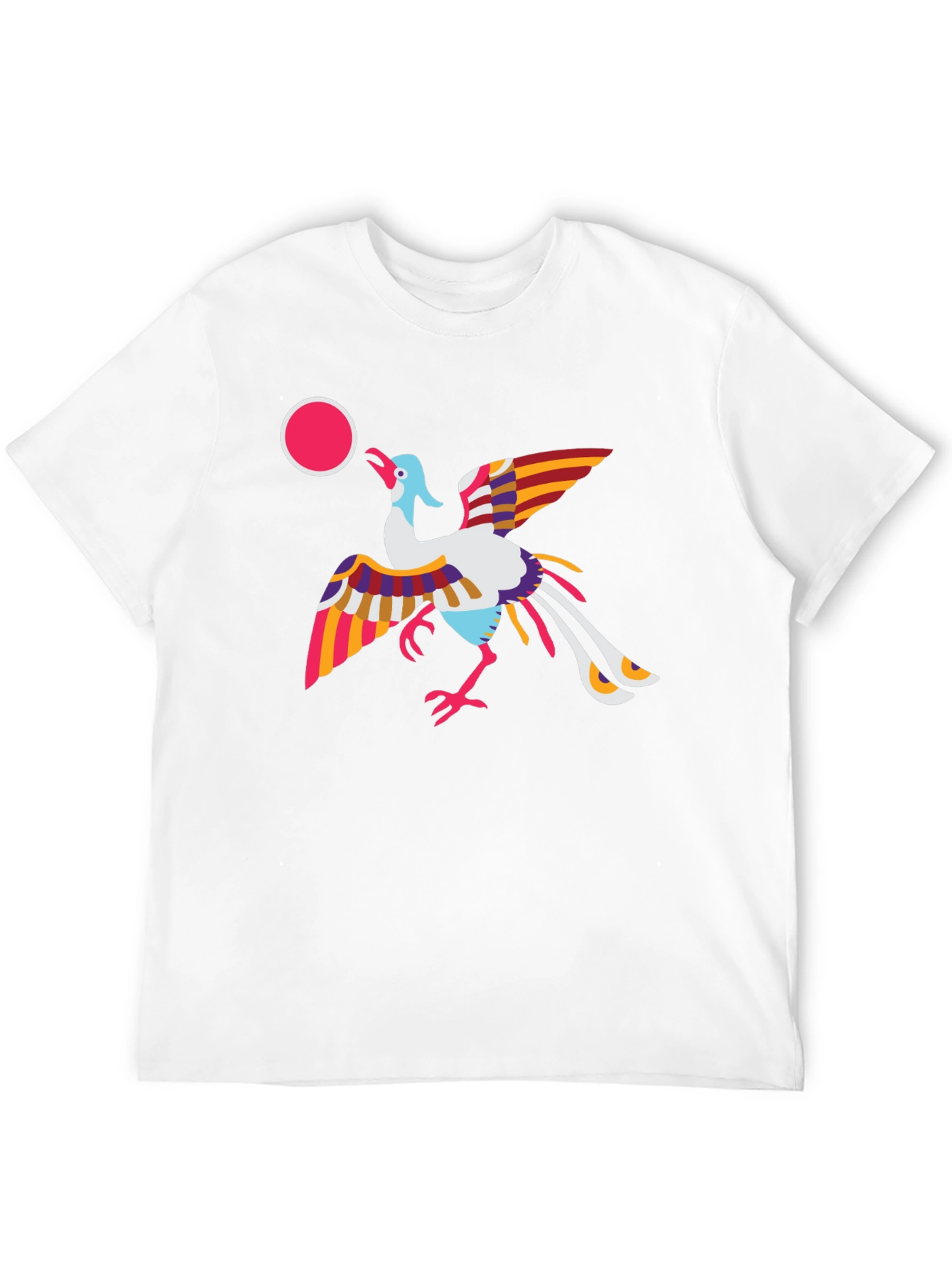 Vibrant Bird Graphic Tee - Stylish & Unique