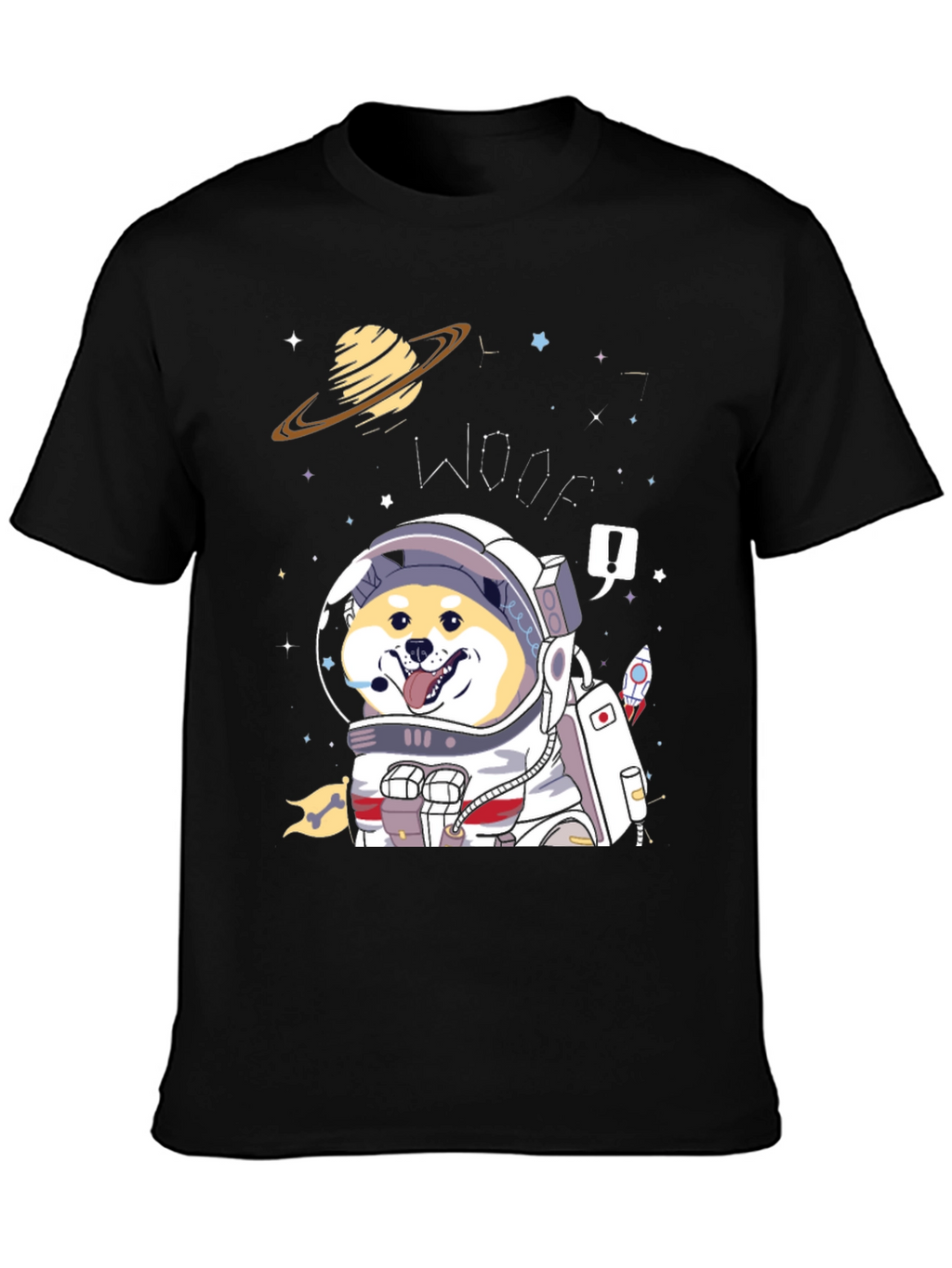 Shiba Inu Astronaut T-Shirt – Cute Space Dog Graphic Tee