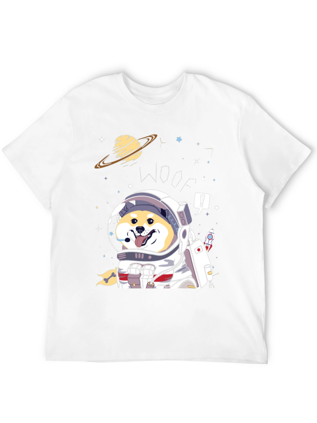 Shiba Inu Astronaut T-Shirt – Cute Space Dog Graphic Tee