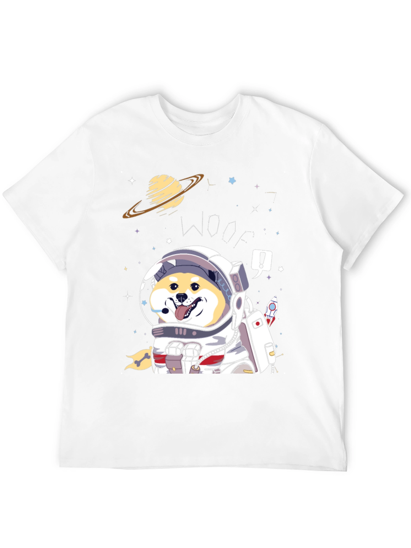 Shiba Inu Astronaut T-Shirt – Cute Space Dog Graphic Tee