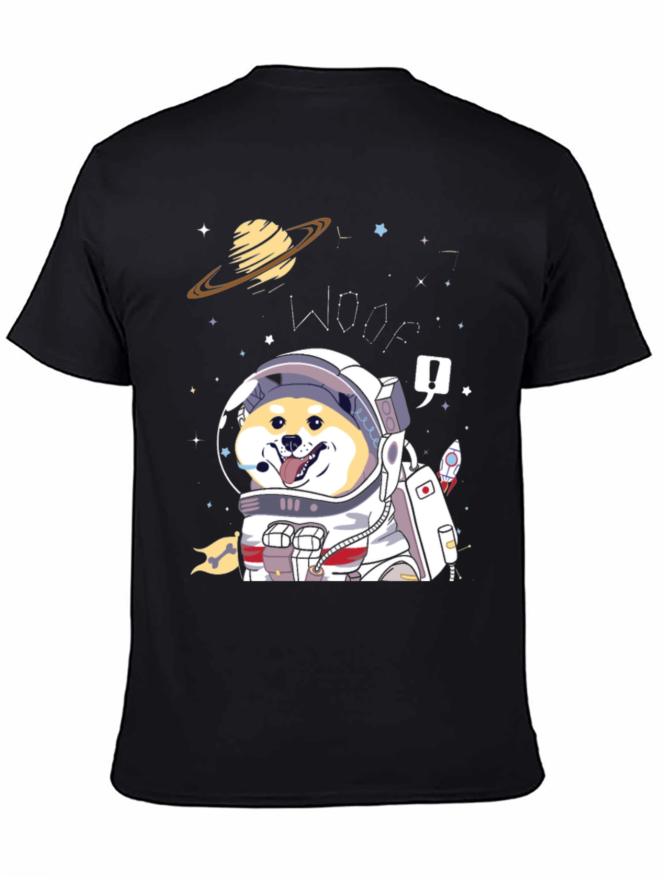 Shiba Inu Astronaut T-Shirt – Cute Space Dog Graphic Tee