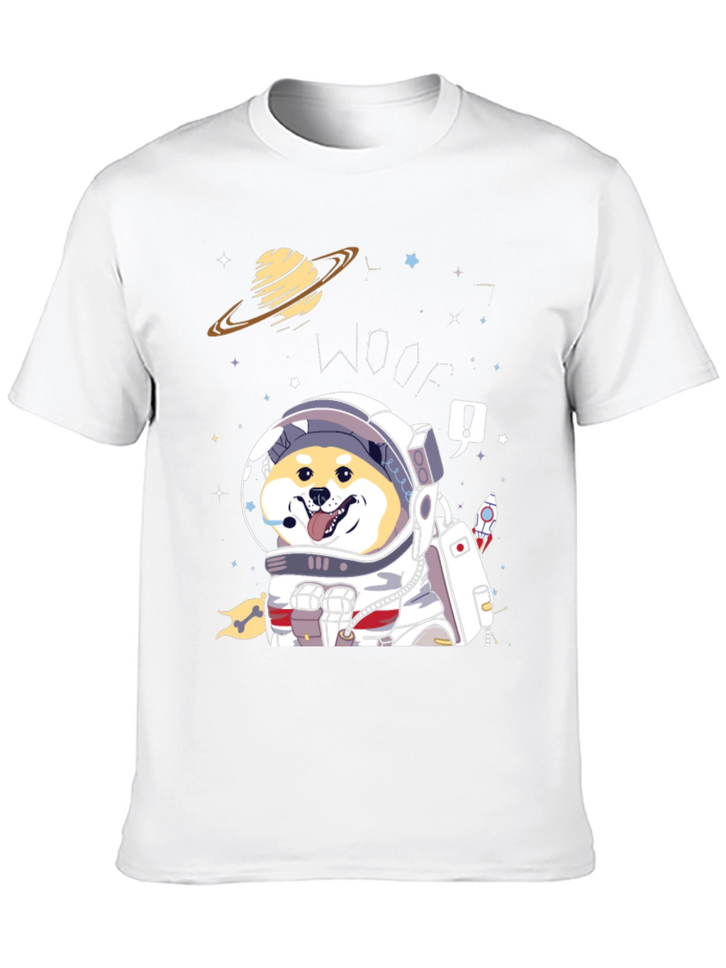 Shiba Inu Astronaut T-Shirt – Cute Space Dog Graphic Tee