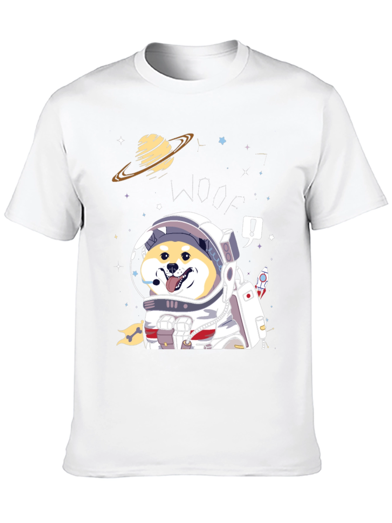 Shiba Inu Astronaut T-Shirt – Cute Space Dog Graphic Tee