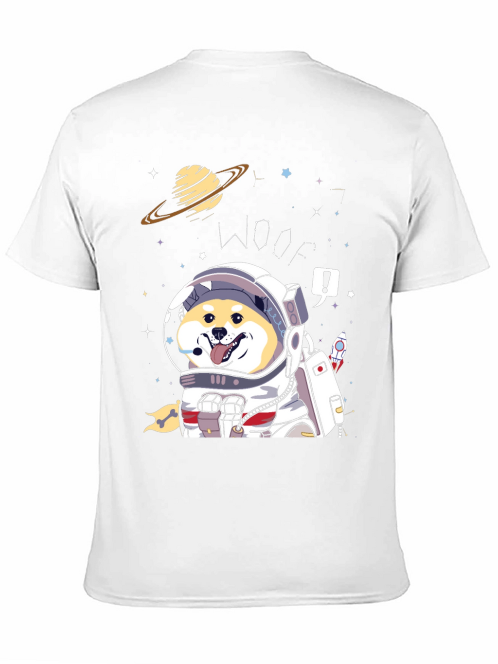Shiba Inu Astronaut T-Shirt – Cute Space Dog Graphic Tee