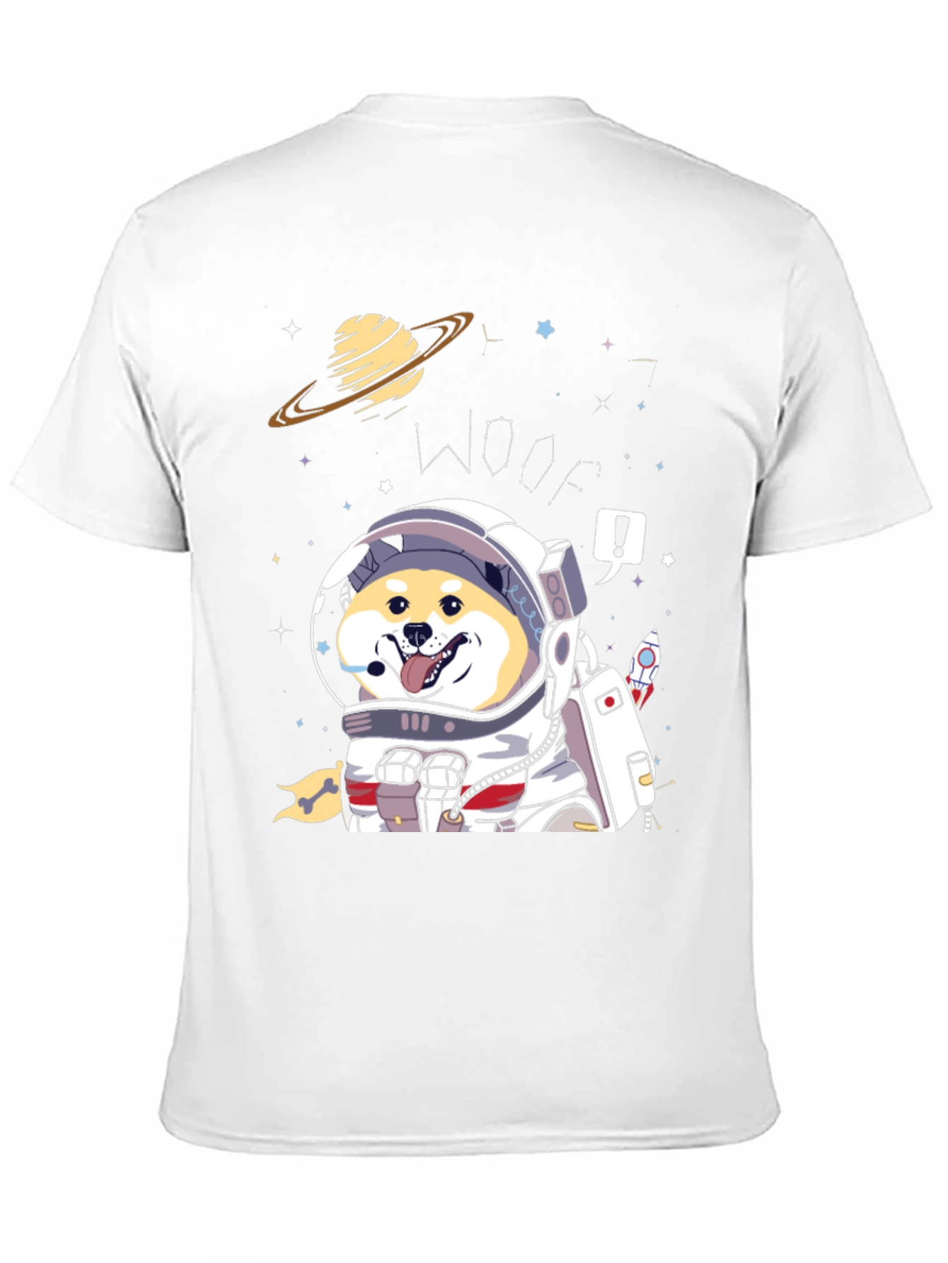 Shiba Inu Astronaut T-Shirt – Cute Space Dog Graphic Tee