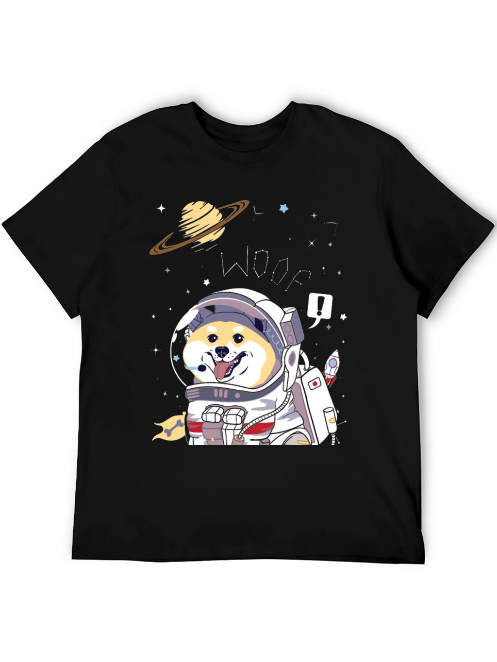 Shiba Inu Astronaut T-Shirt – Cute Space Dog Graphic Tee