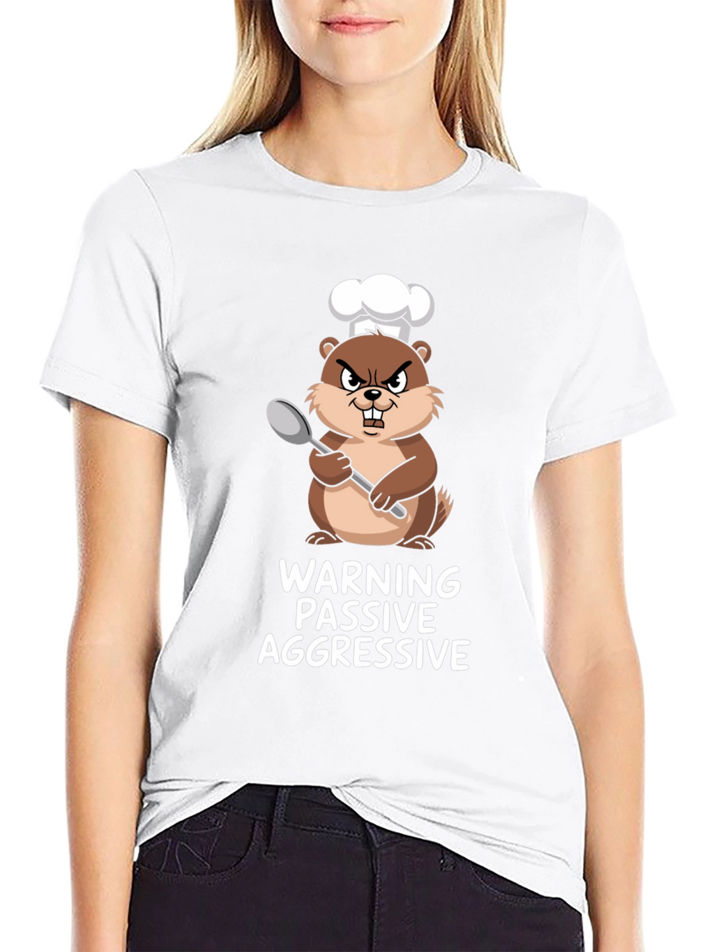 Passive Aggressive Chef Beaver Graphic Tee