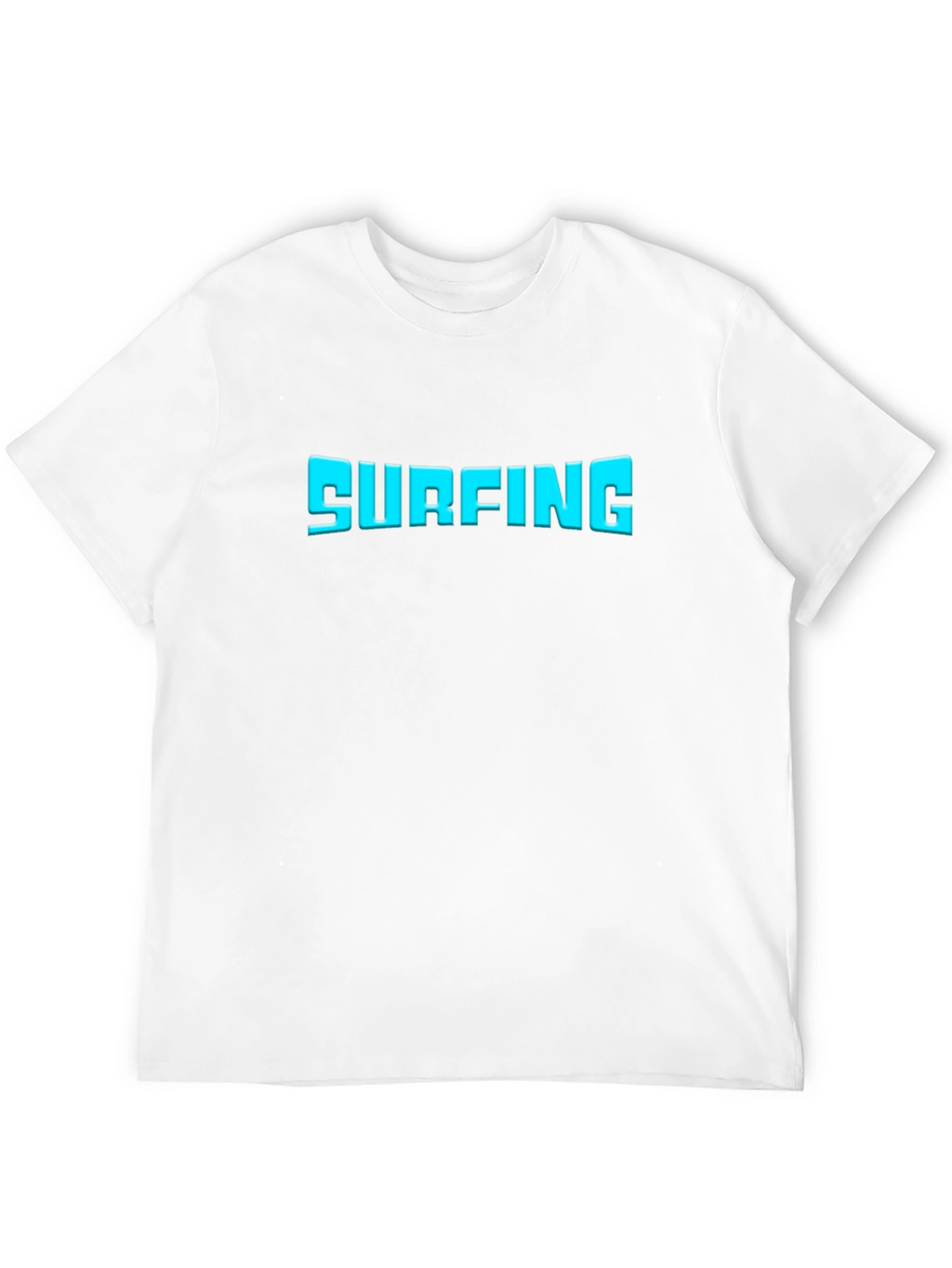 Surfing Graphic Tee - Black Cotton T-Shirt
